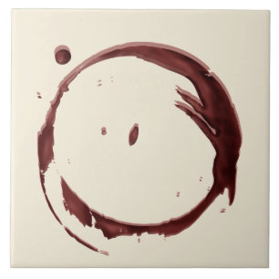 Wine Glass Ring Stain Ceramic Tile (Large)