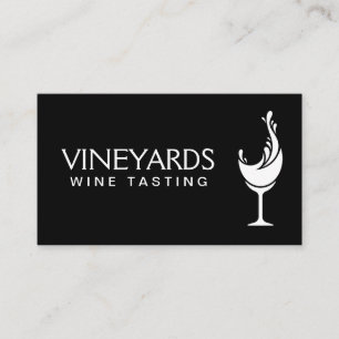 Wine Glass Splash Business Card