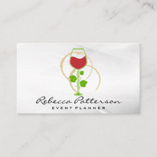 Wine Glass Stains Business Card
