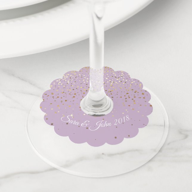 Wine Glass Tag-Wedding Tag (Close Up)