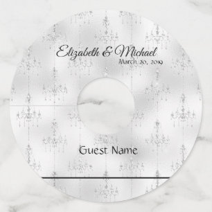 Wine Glass Tags Identifier Wedding Chandelier