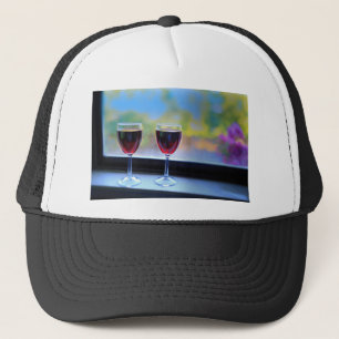 Wine Glass Trucker Hat