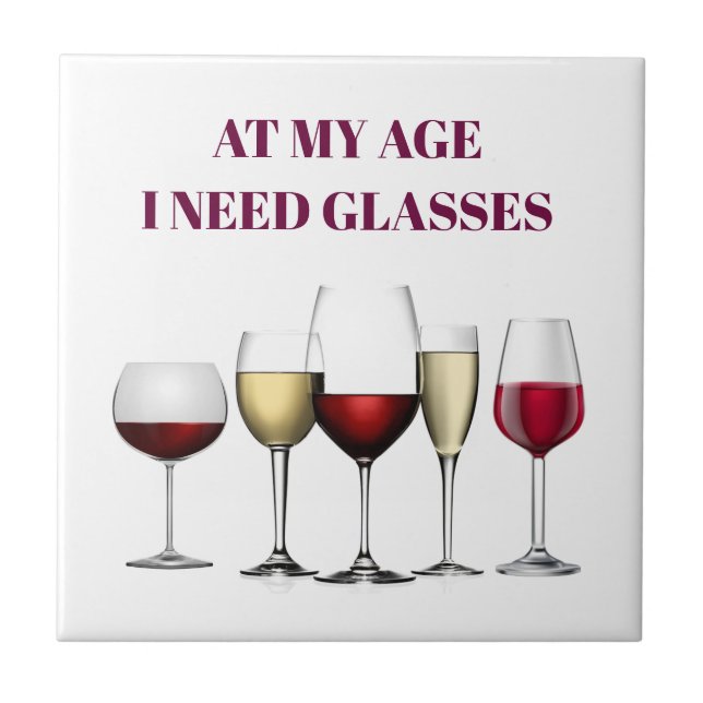 Wine glasses expression tile (Front)