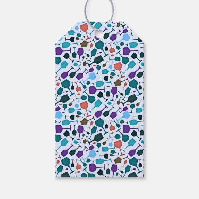Wine Glasses! Gift Tags (Front)