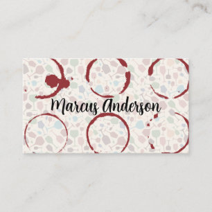 Wine Glasses Stain Business Card
