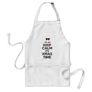 Wine Glasses & Stars - Keep Calm its Xmas Time Standard Apron