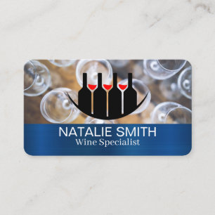 Wine Glasses   Vineyard Business Card