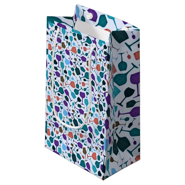 Wine Glasses! Wine Gift Bag (Front Angled)