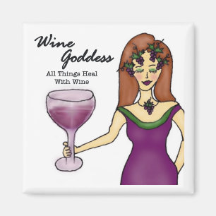 Wine Goddess Magnet