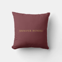 Wine & Gold Colour Professional Trendy Modern Plai