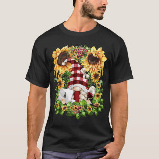 Wine Grandma For Sunflower Mum Drinking Wine With T-Shirt