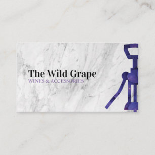 Wine Grape Corkscrew Sommelier Business Card