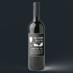 Wine & Grapes, Chalkboard Wine Bar/Winery Wine Label<br><div class="desc">Wine & Grapes,  Chalkboard Wine Bar/Winery Wine Bottle Label By The Business Card Store.</div>