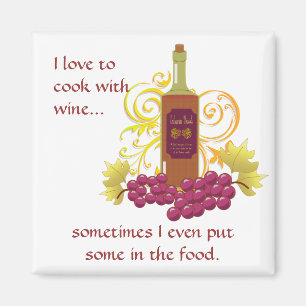Wine & Grapes Magnet