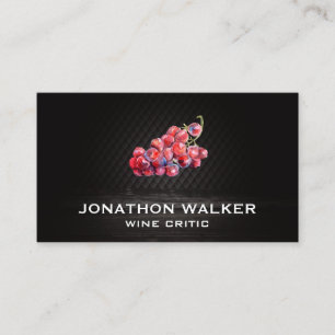 Wine Grapes on Vine Business Card