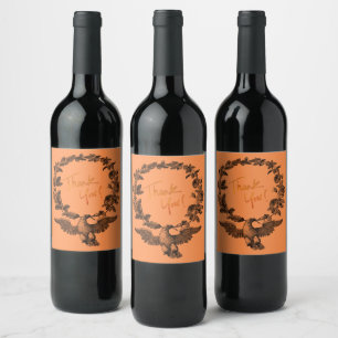 Wine Grapes Personalized Flowers Red White Label