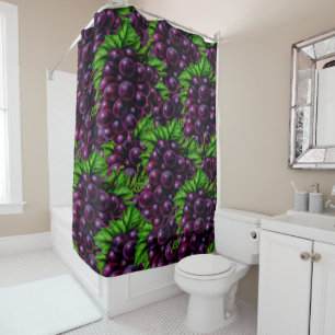 Wine Grapes Shower Curtain