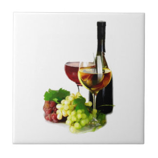 Wine Grapes Tile