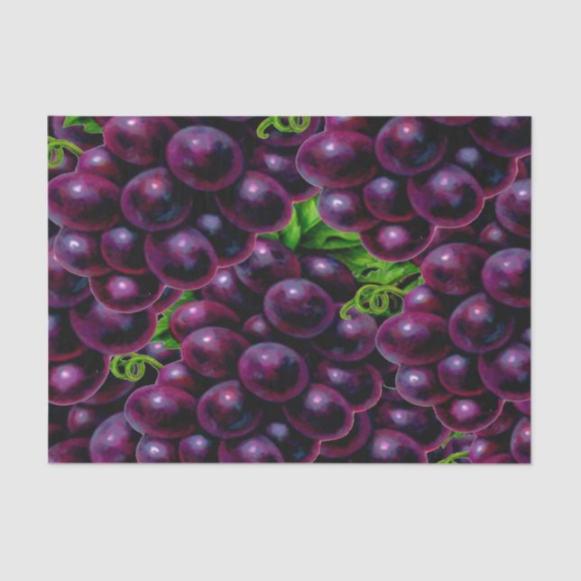 Wine Grapes Tissue Paper (Front)