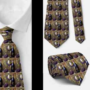 Wine Grapes Tuscan Vintage Wine Lovers Tie