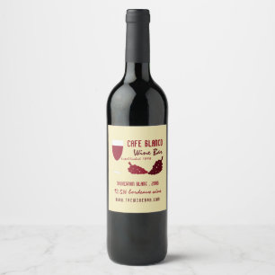 Wine & Grapes, Wine Bar/Winery Label