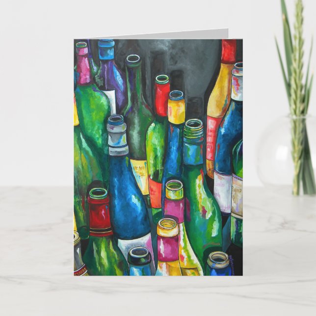 Wine greeting card (Front)