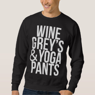 Wine Grey S & Yoga Pants Sweatshirt