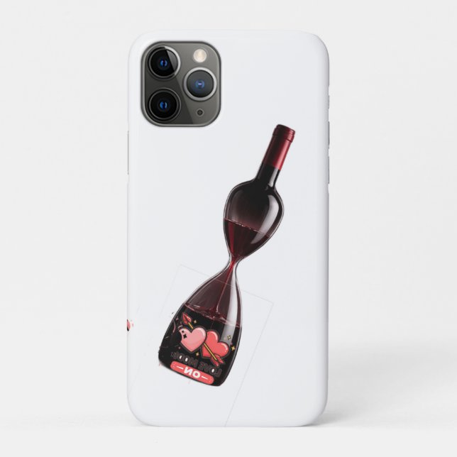Wine Hourglass - Time Flowers Like Wine  Case-Mate iPhone Case (Back)