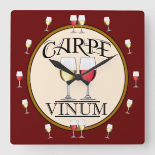 WINE Humor Acrylic Wall Clock