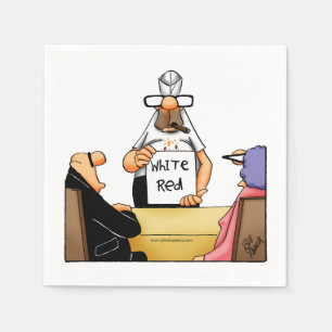 Wine Humour Cocktail Party Napkins