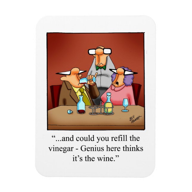  Wine Humour Refrigerator Magnet  (Vertical)