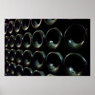 Wine in line poster