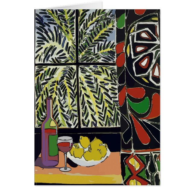 Wine In Window Abstract (Front)