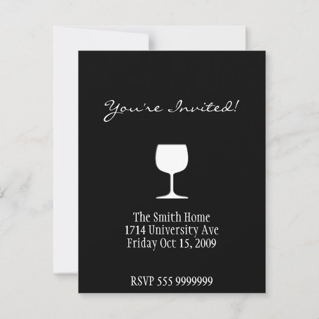 Wine invitation card (Front)
