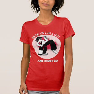Wine is Calling and I Must Go   Drinking Humour T-Shirt