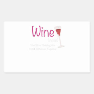 wine is  glue holding 2020 shitshow toger funny rectangular sticker