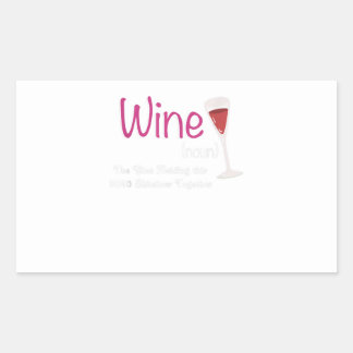 wine is glue holding 2020 shitshow toger funny rectangular sticker