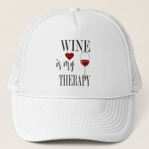 Wine Is My Therapy Trucker Hat
