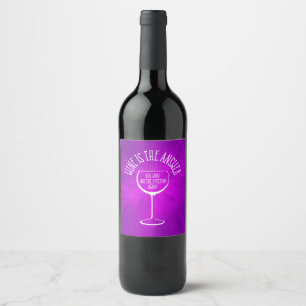 Wine Is The Answer Label