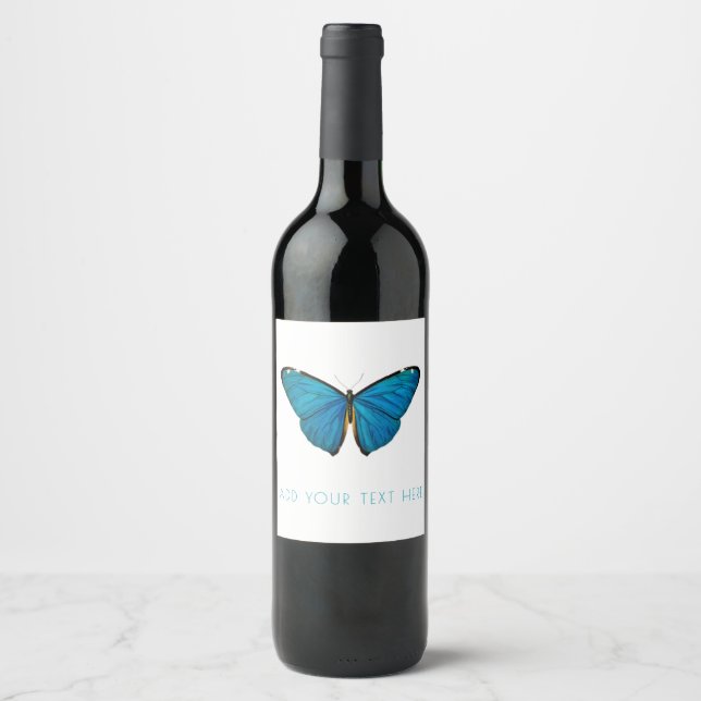 WINE LABEL : BLUE BUTTERFLY (Front)