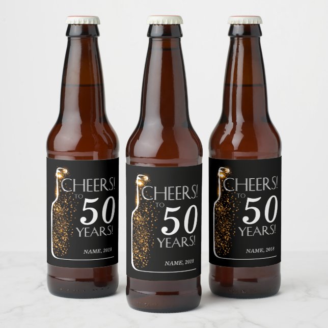 WINE LABEL - cheers to 50years! (Bottles)