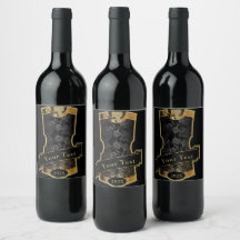 Wine Label Set - Your Text
