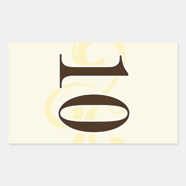 Wine Label Table Number Stickers 10 (Front)