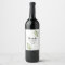 Wine label wedding favour idea greenery