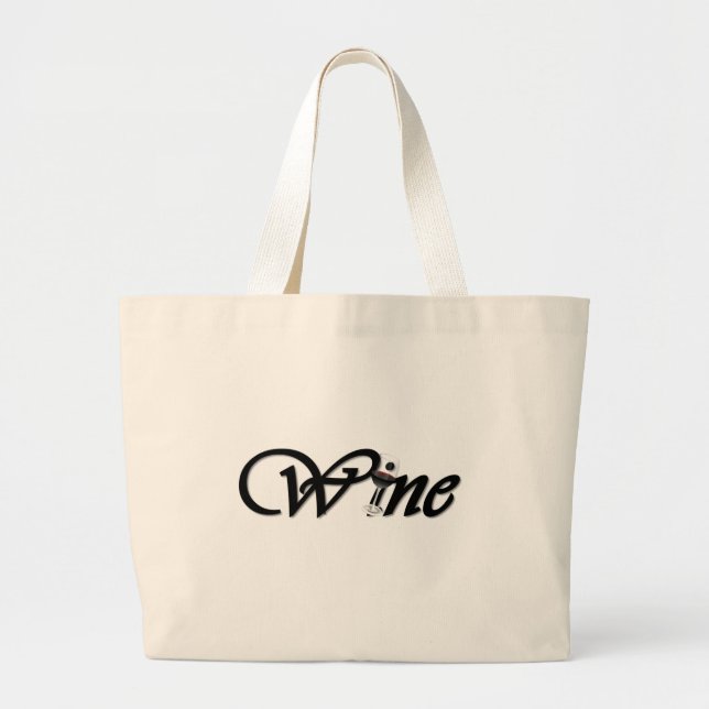 Wine Large Tote Bag (Front)