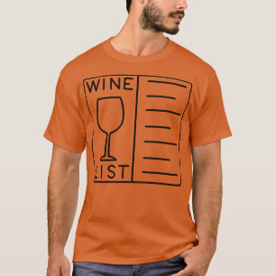Wine List T-Shirt