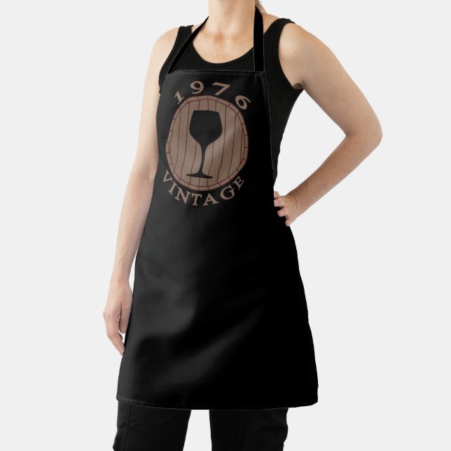 Wine Lover Birthday 1976 Vintage Apron (Insitu)