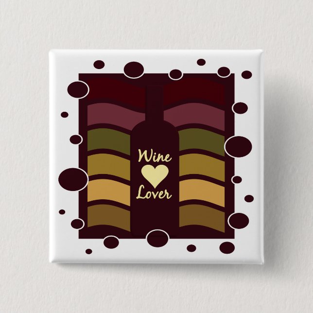 Wine Lover button (Front)