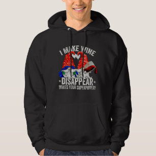 Wine Lover Gnome I Make Wine Disappear Whats Your Hoodie