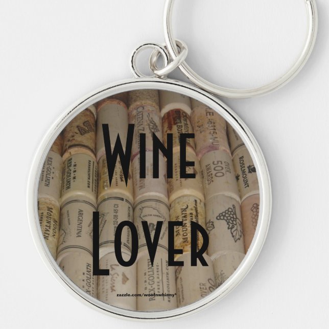 Wine Lover Key Ring (Front)